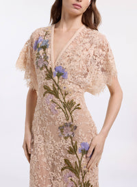 Bead Embroidered Lace Dress