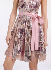 Sequin Embroidered Short Dress
