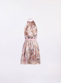 Sequin Embroidered Short Dress