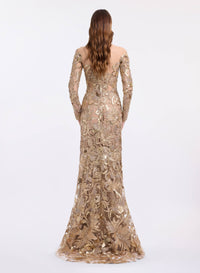 Sequin Embroidered Tulle Dress