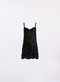 Bead Embroidered Short Dress