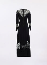 Knit & Lace Midi Dress