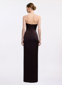 Strapless Envers Satin Dress