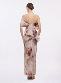 Floral Organza Midi Dress