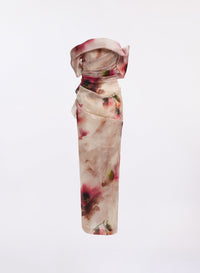 Floral Organza Midi Dress