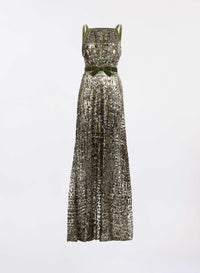 Sequin Embroidered Long Dress