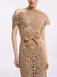 Sequin Embroidered Tulle Dress