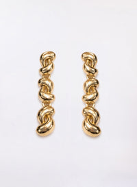 Gold Spiral Earrings