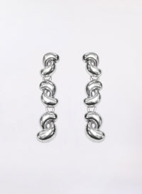 Silver Spiral Earrings