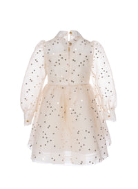 Sequin-Embellished Tulle Dress
