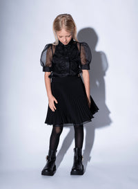 Trimmed Silk-Organza Shirt