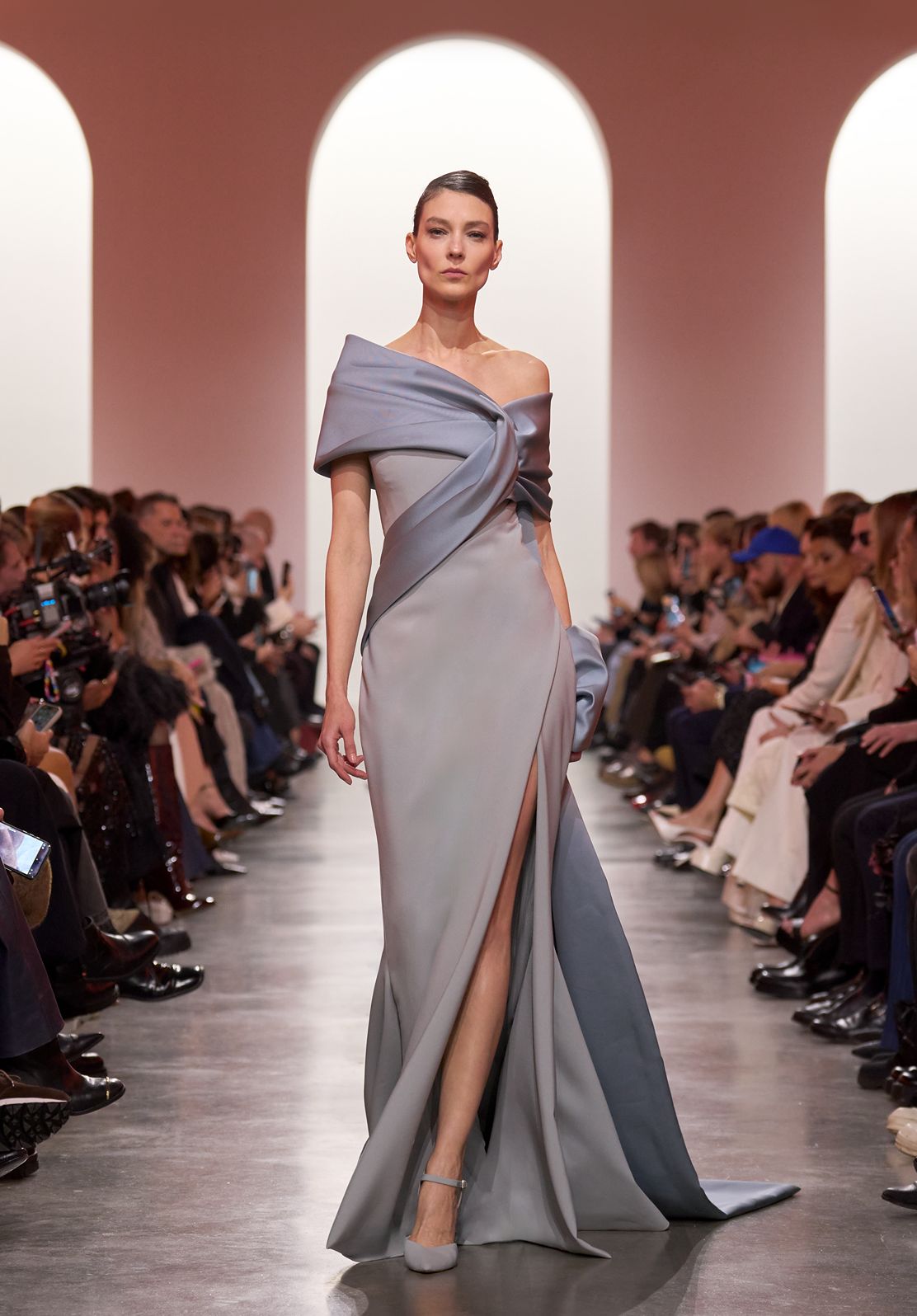 elie saab grey dress Elie Saab Couture Smokey Grey Gown UFO No More