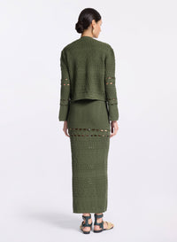 Cut-Out Knit Cardigan