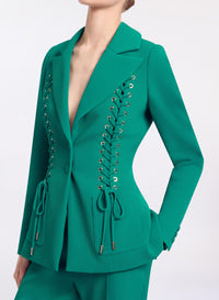 Lace Up Cady Blazer