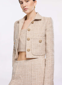 Sequin Tweed Jacket