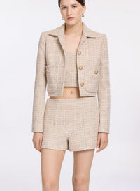 Sequin Tweed Jacket