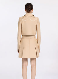 Embroidered Gabardine Jacket