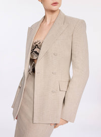 Cotton Canvas Blazer