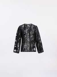 Sequin Embroidered Tulle Jacket