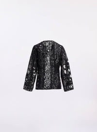 Sequin Embroidered Tulle Jacket