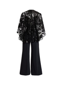 Embroidered Cape Cady Jumpsuit