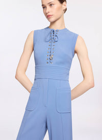 Lace Up Cady Jumpsuit