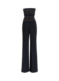 Trim Embellished Cady Jumpsuit