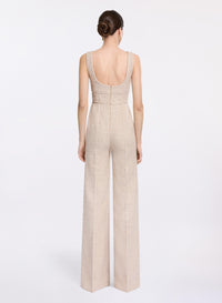 Sequin Tweed Jumpsuit