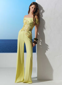 Embellished Cady Jumpsuit