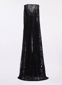 Sequin Embroidered Tulle & Cady Jumpsuit