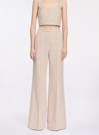 Sequined Tweed Pants