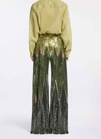 Embroidered Tulle Pants