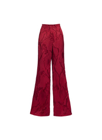 Flared Jacquard Pants