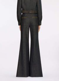 Embellished Denim Pants