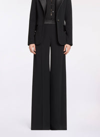 Cady and Satin Flared Pants