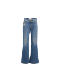 Denim Flared Pants