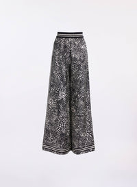 Printed Twill Pants