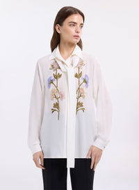 Embellished Silk Shirt