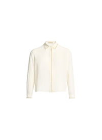 Stud Embellished Silk Shirt