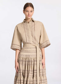 Embroidered Cotton Shirt