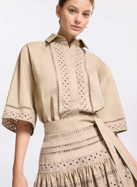 Embroidered Cotton Shirt