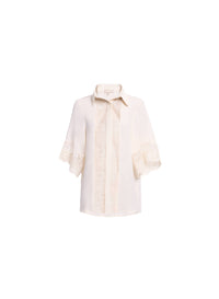 Cotton Embroidered Silk Shirt