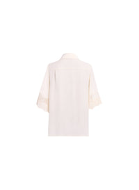 Cotton Embroidered Silk Shirt