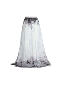 Printed Chiffon Long Skirt