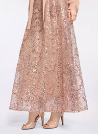Sequin Embroidered Tulle Skirt