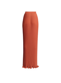 Pleated Chiffon Long Skirt