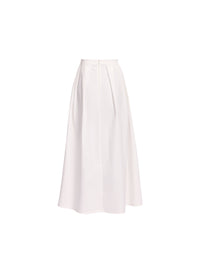 Monogram Embroidered Cotton Skirt