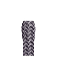 Chevron Midi Skirt