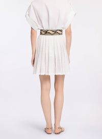 Embroidered Cotton Skirt