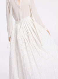 Embroidered Cotton Skirt